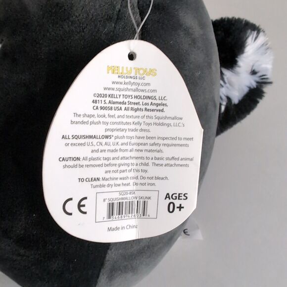Squishmallows Selma the Skunk Stuffed Animal Plush Toy 8" With Tag - Picture 12 of 16